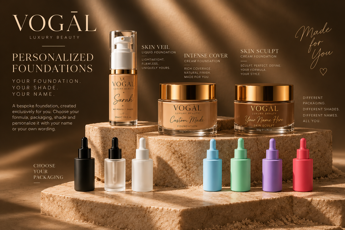 CUSTOM MADE - YOUR FOUNDATION. YOUR SHADE. YOUR NAME.