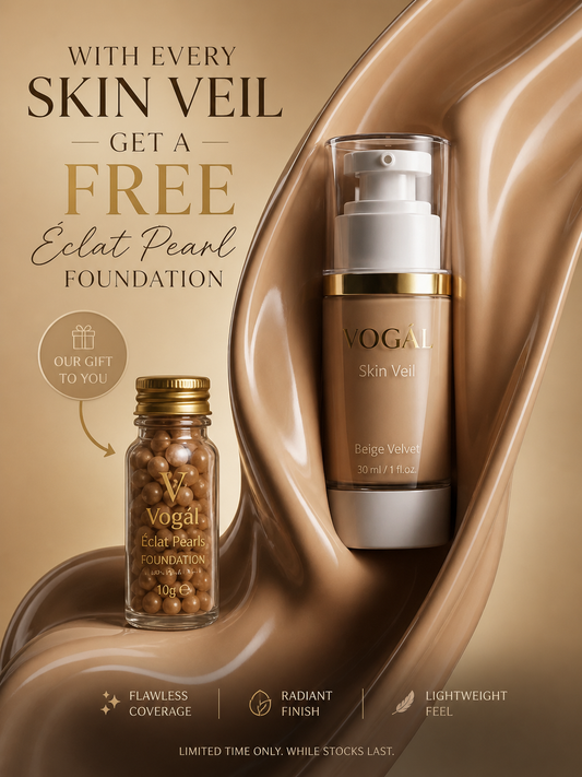 Skin Velvet Liquid Foundation 30ml + FREE Éclat Pearls Foundation